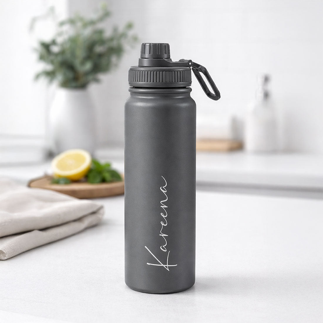 Nutcase Personalized Water Bottles 800ml Double Insulated Bottles with Name - Keeps Water Hot/Cold for Hours
