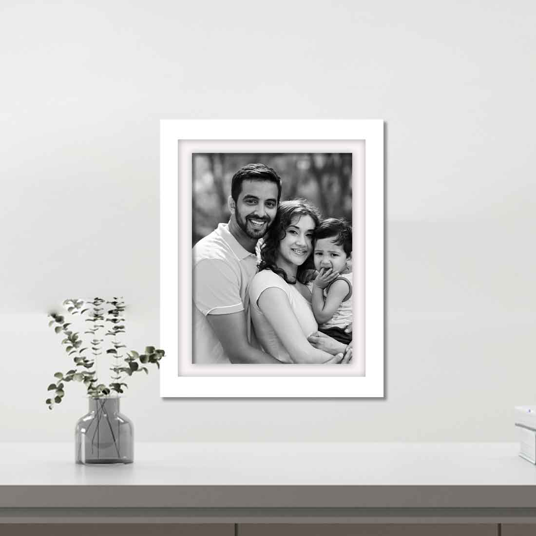 White Photo Frames for Wall Personalized Memory Picture Frames  8x10 inch (Set of 8)
