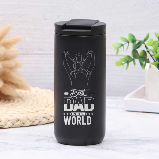 Useful Gifts for Dad Travel Coffee Tumbler Sipper Flask - Best Dad