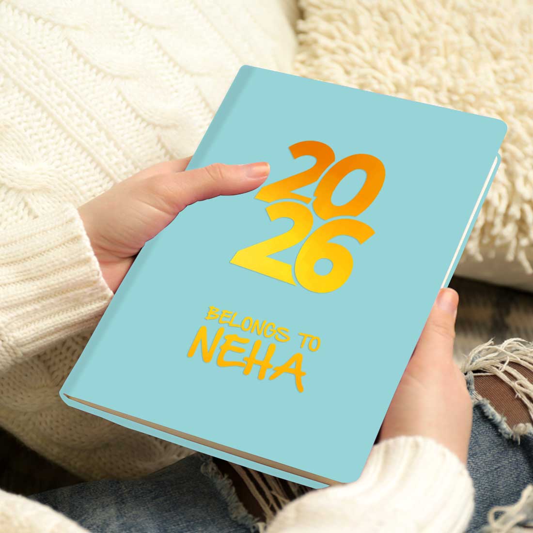 Personalized Diary A5 Size with Premium Hard Cover, Calendar & Planner
