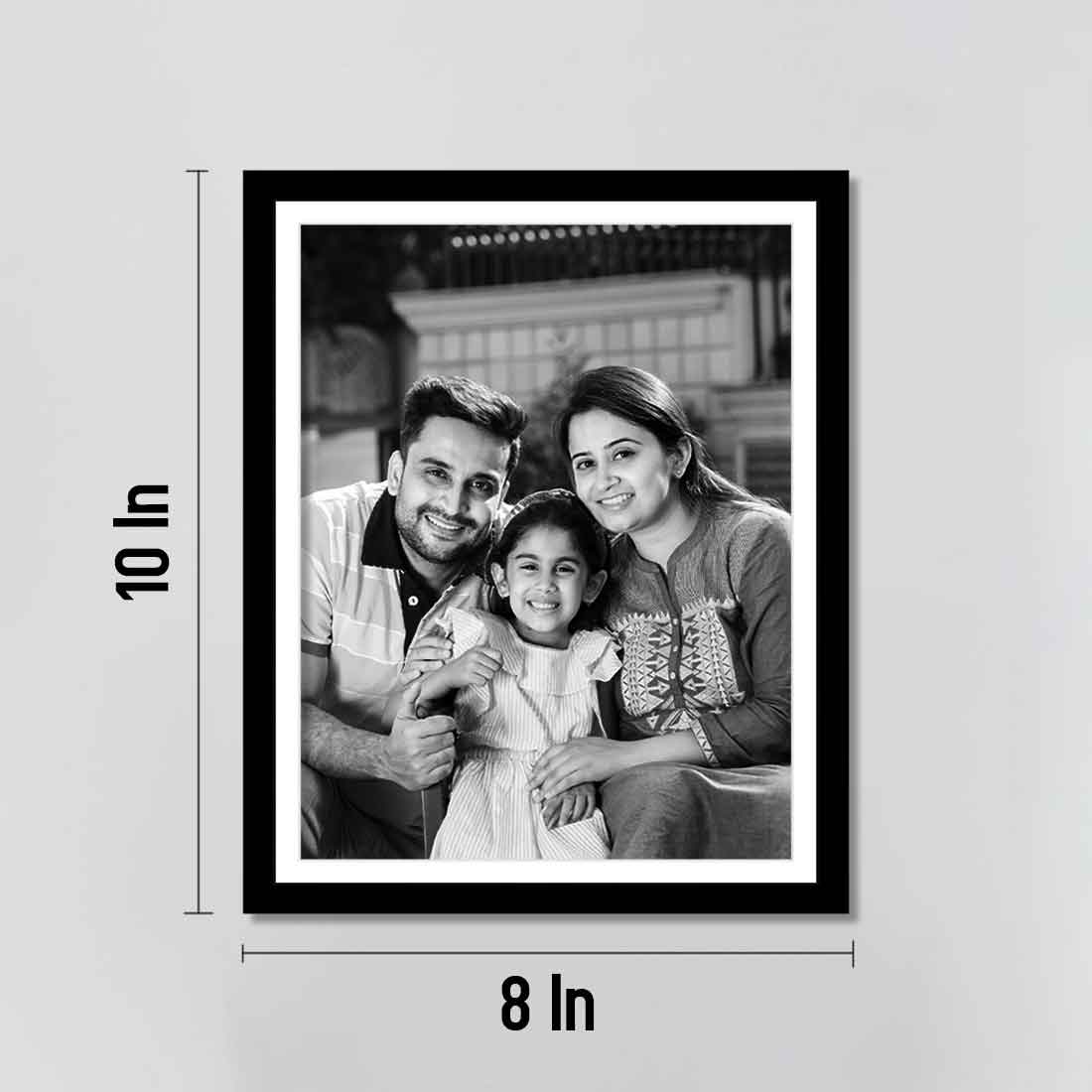Black White Photo Frame Customized Picture Frame for Wall  8x10 Inch (Set of 3)