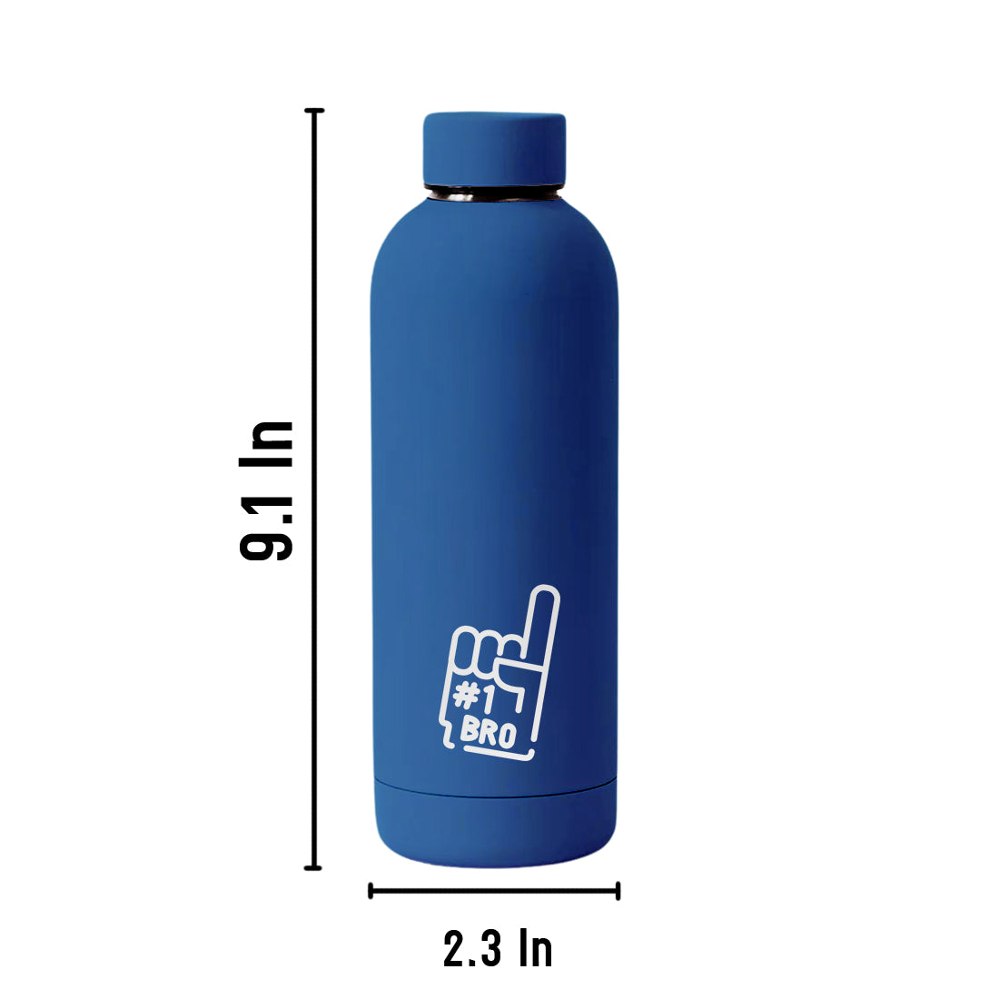 Double Insulated Bottle 500ml Gift for Brother - Raksha Bandhan Gift Stainless Steel Water Bottle Leakproof, BPA-Free | #1 Bro