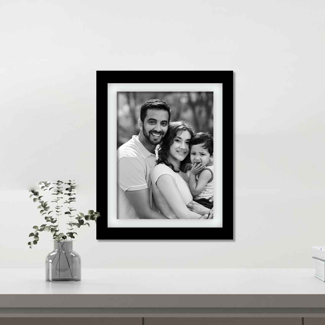 Black and White Frame for Wall Custom Picture Frame 8x10 Inch (Set of 3)