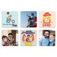 Gifts for Father Personalized Photo Magnet Collage Set Of 6