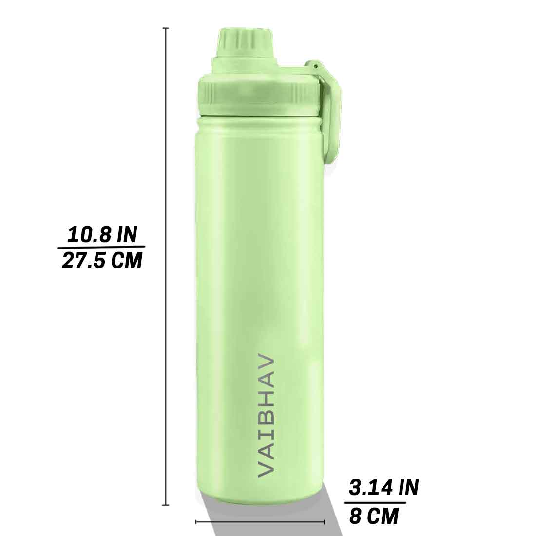 Nutcase Personalized Water Bottles 800ml Double Insulated Bottles with Name - Keeps Water Hot/Cold for Hours