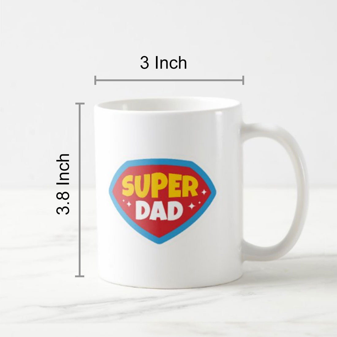 Designer Father Day Gift Coffee Mug for Gifting - Super Dad
