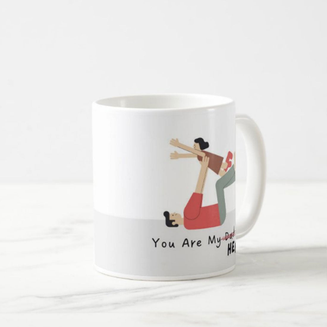 Father's Day Gift Idea from Daugher Printed Coffee Mug - Hero