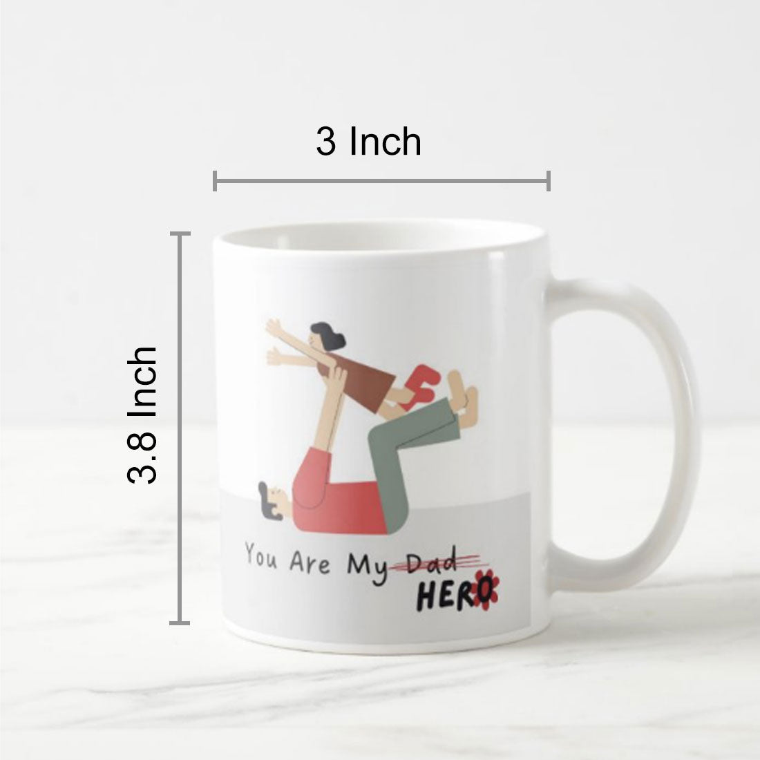 Father's Day Gift Idea from Daugher Printed Coffee Mug - Hero