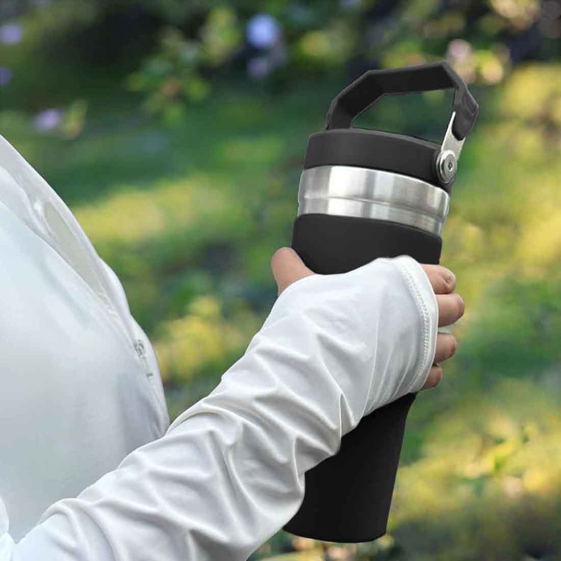 Nutcase Personalized Tumbler with Handle Double Wall Vacuum Sipper Bottle - 900ml