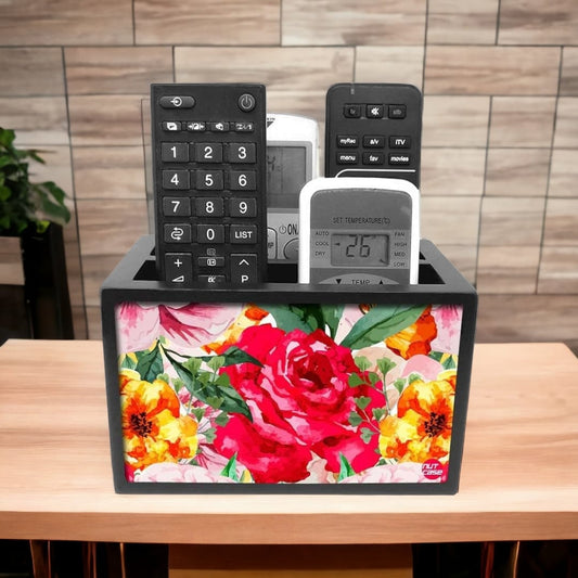 New Stylish Remote Control Holder For TV / AC Remotes -  Colorful Rose