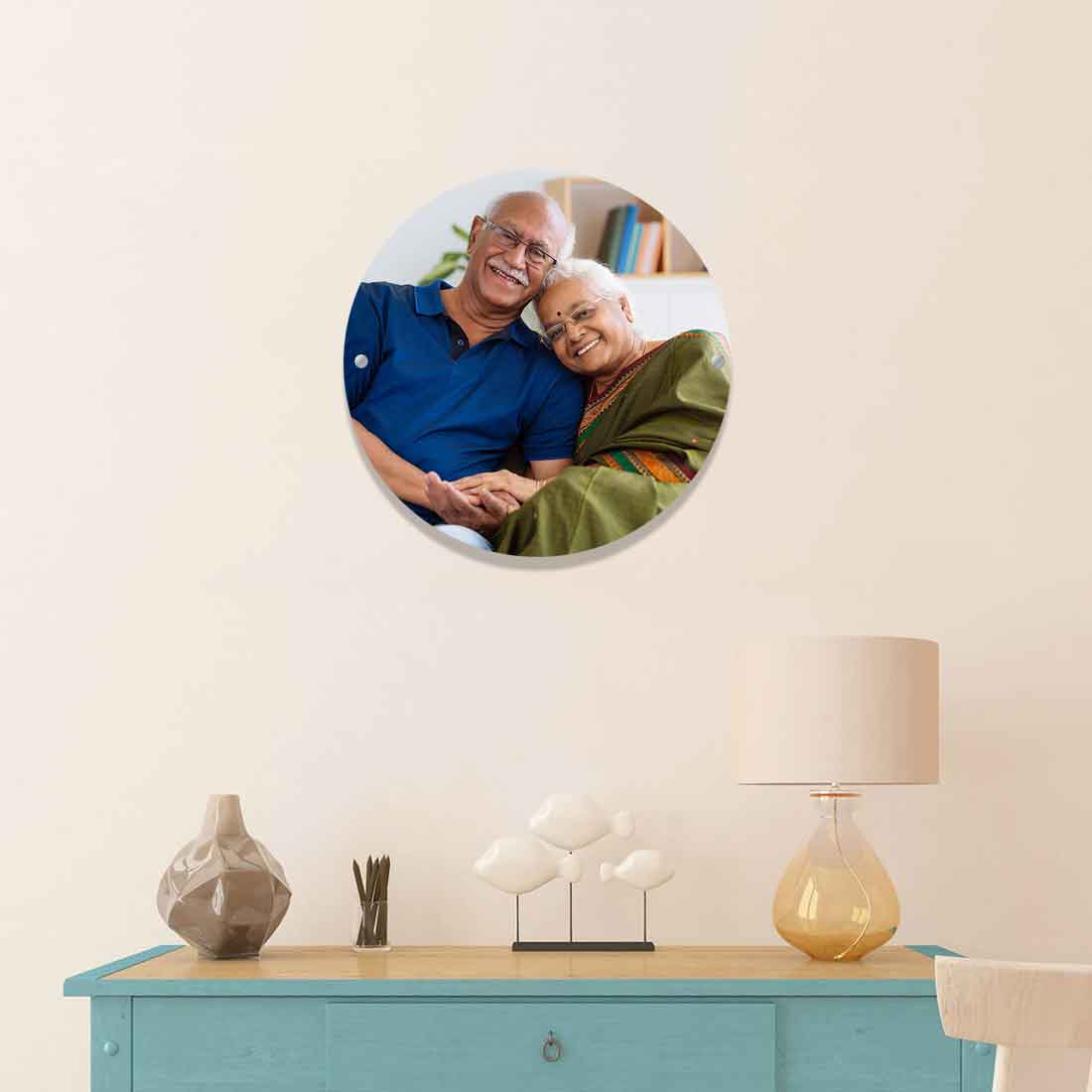 Acrylic Wall Photo - Premium Lucite Picture Frame with high definition printing - Available in Square and Circle