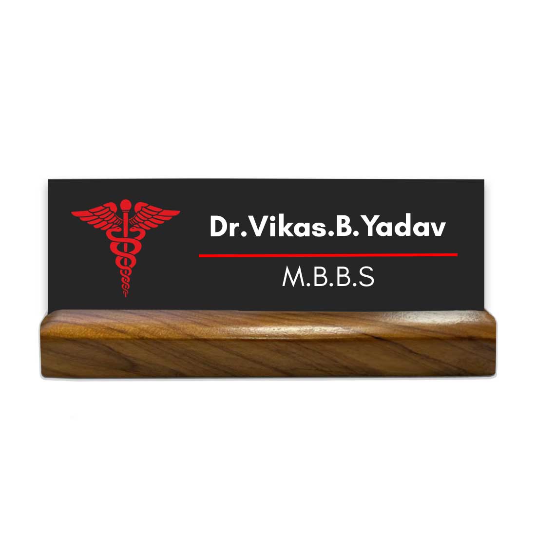 Customized Desk Name Plate for Doctor
