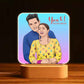 Photo Lamp-Picture Turned into Art Lamps Wooden Base LED Lamp with your Picture
