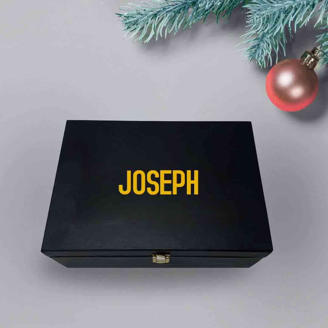 Personalized Black Gift Box for Women Add Your Name - Best Man
