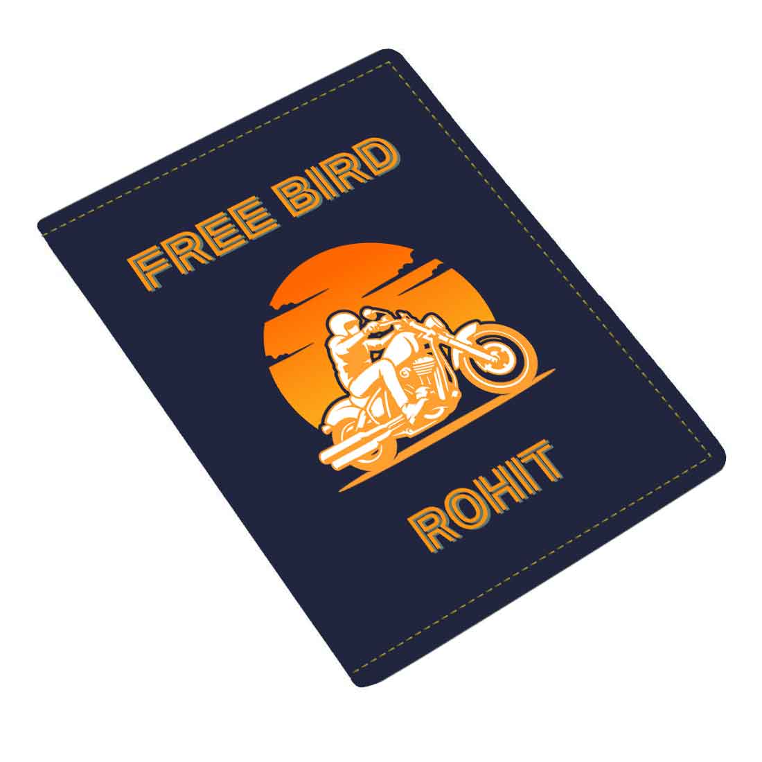 Passport Cover for Men Vegan Leather Custom Cases for Passports - Free Bird