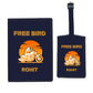 Passport Cover for Men Vegan Leather Custom Cases for Passports - Free Bird