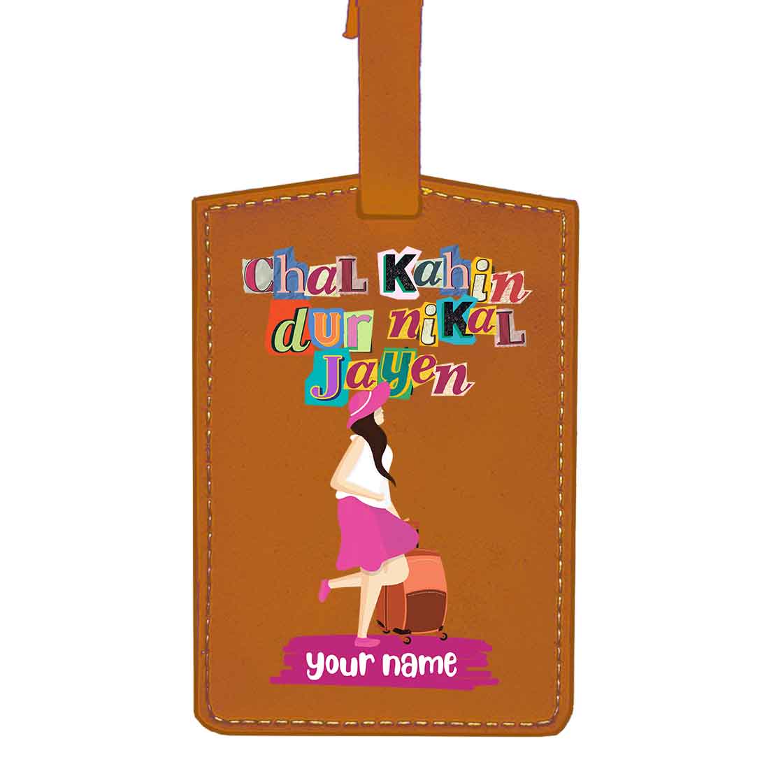 Womens Passport Cover Faux Leather Custom Holders for Passports-Chal Kahin Door