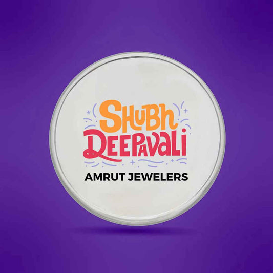 Custom Silver Coin For Diwali Gifts 999.9 Purity 10 Grams - Shubh Deepavali