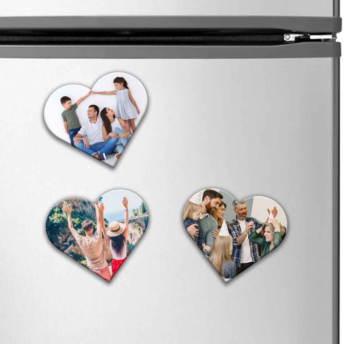 Picture Magnets for Fridge Custom Heart Shape Photo Magnets