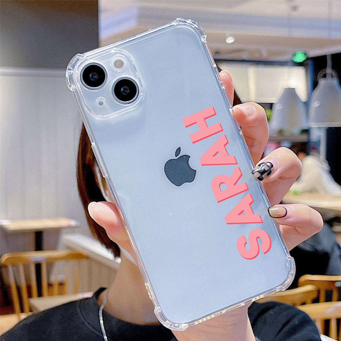 iPhone 13 Transparent Case Personalized TPU Clear Cover iPhone 13 Transparent Case Personalized TPU Clear Cover