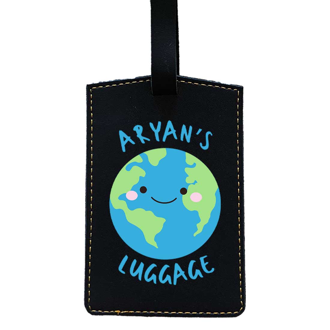 Customized Travel Tag for Kids with Name PU Leather Tags