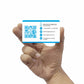 plastic business cards with qr code