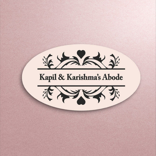 Personalized Name Plate Design for Home Flats Villas Bungalows Cafes