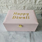 Diwali Gift Box - PU Leather Gift Box for Diwali-Available in Black & Pink