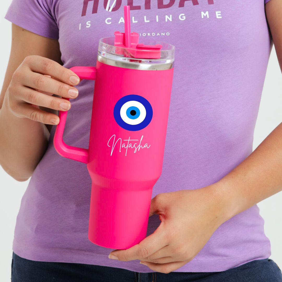 Nutcase Thermal Insulated Travel Mug with Name-1200ml Coffee Tumbler