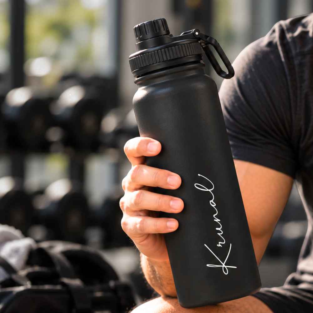 Nutcase Custom Tumblers with Handle Double Wall Vacuum Sipper Bottle - 900ml