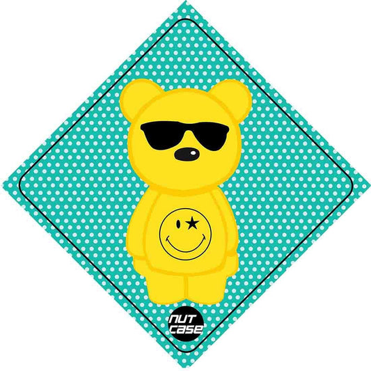 Automobile Cute Bumper Car stickers - Smiley blink Nutcase