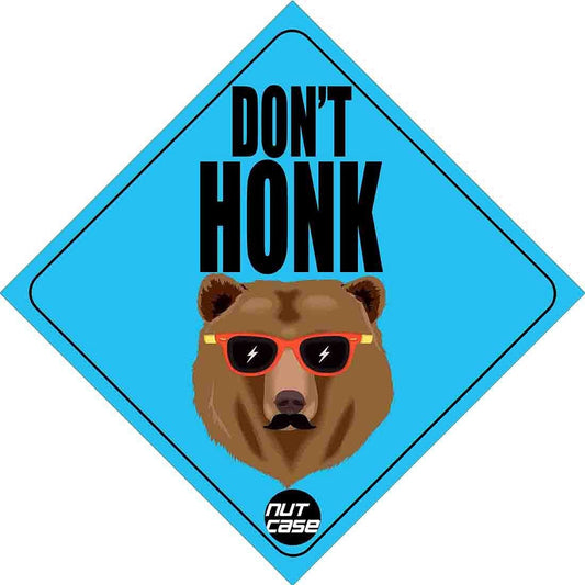 Automobile Cool Vehicle Stickers - Don't Honk Nutcase