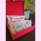 Mother's Day Gift Ideas Pink Gift Box with Apron Custom Magnet and Coffee Mug