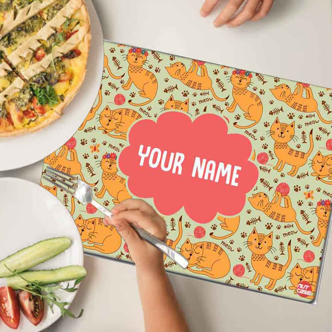 Kids Personalized Return Gifts for Birthday Placemats - Kitty Cat