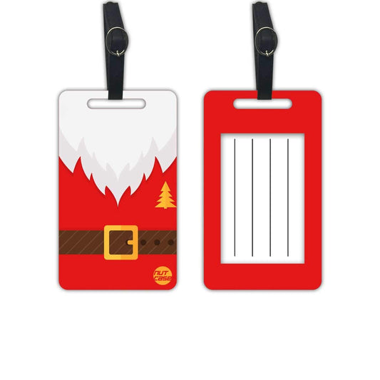 Designer Luggage Tag Travel Set of 2 Tags for Christmas Gifts for Friends - Christmas Eve