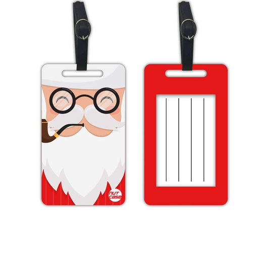 Designer Luggage Tag Baggage Travel Set of 2 Tags for Christmas Gifts for Friends - Kris Kringle