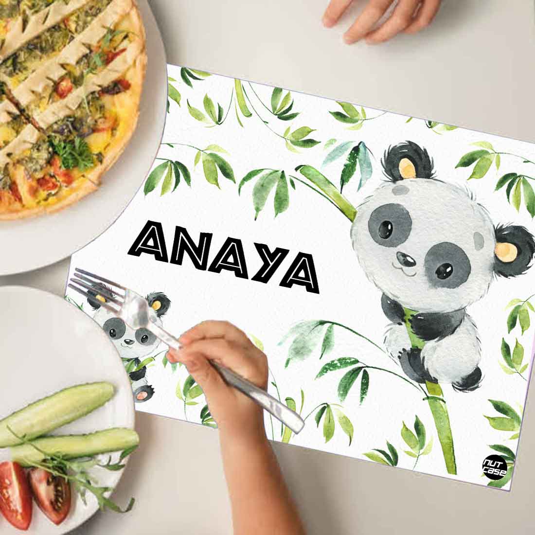 Personalized Tablemat Return Gifts for First Birthday Party - Cute Panda