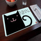 Personalized Fabric Table Mats For Kids  -  Lucky Black Cat