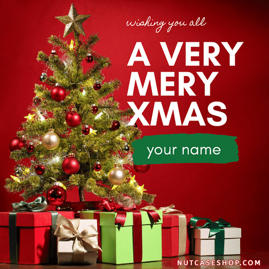 Merry Christmas - Personalised Christmas Greeting Card Nutcase