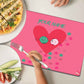 Personalized Fabric Table Mats For Kids - Love Birds