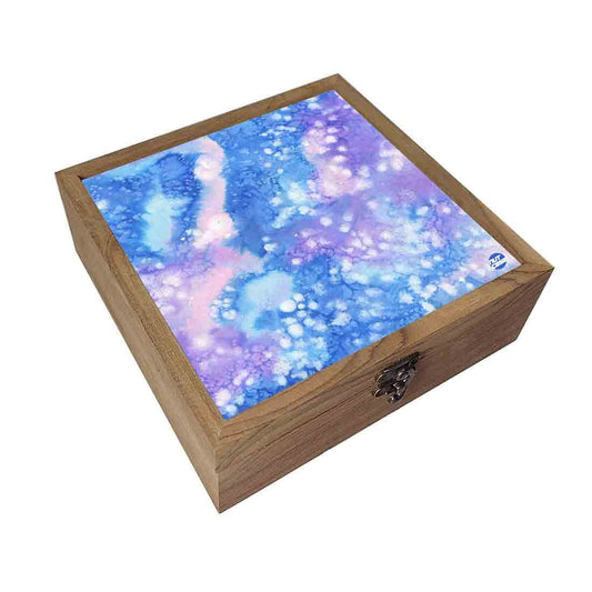 Nutcase Designer jewellery box for girls Wooden  -Arctic Space Purple Watercolor Nutcase