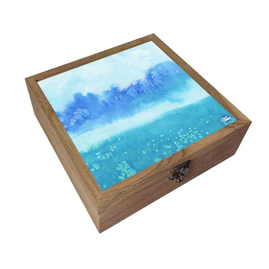 Nutcase Jewellery Box for Women Stylish - Unique Gifts -Arctic Space Sky Blue Watercolor Nutcase