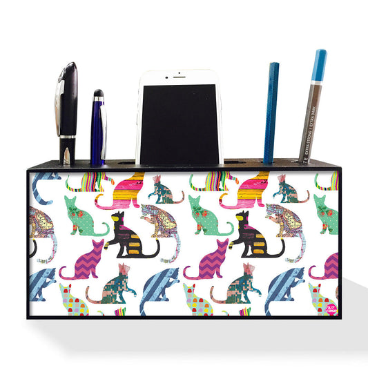 Mobile Stand With Pen Holder Desk Organizer for Office Use - Cats Nutcase