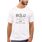 Nutcase Designer Round Neck Men's T-Shirt Wrinkle-Free Poly Cotton Tees - Quotes Be Bold Nutcase