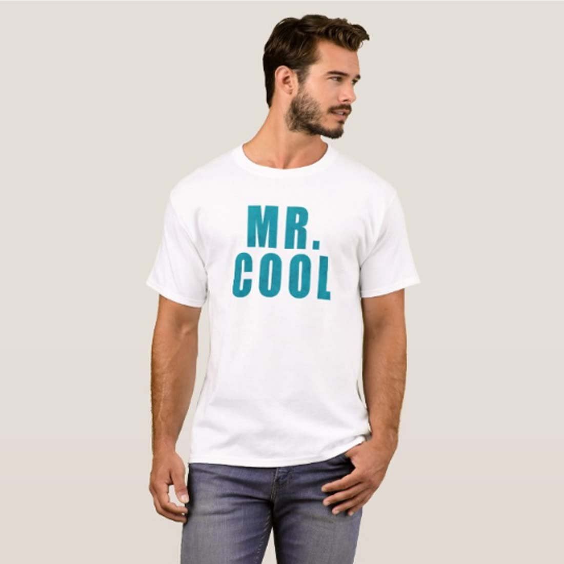 Nutcase Designer Round Neck Men's T-Shirt Wrinkle-Free Poly Cotton Tees - Mr. Cool Nutcase