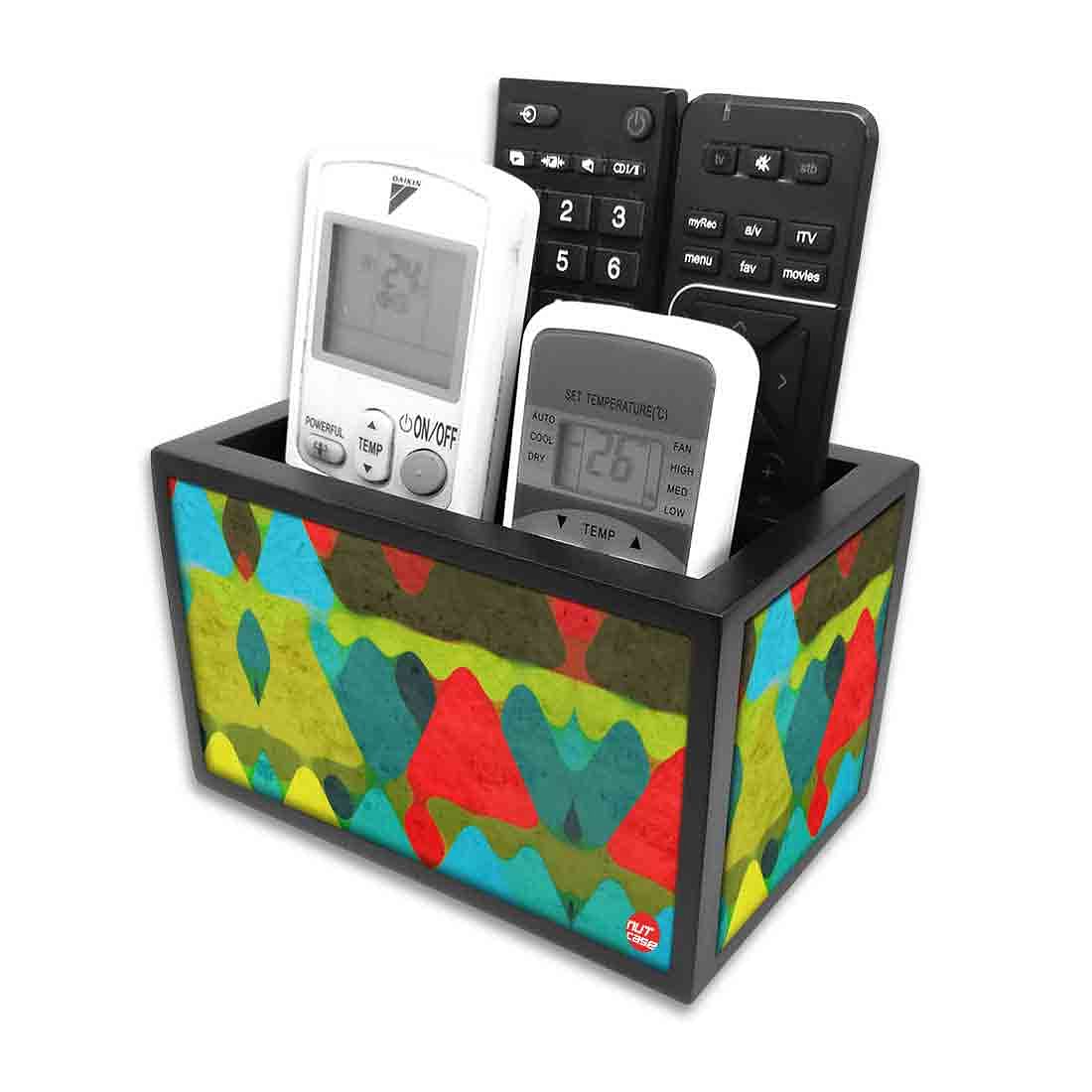 Remote Control Stand Holder Organizer For TV / AC Remotes - Colorful Mounts Nutcase