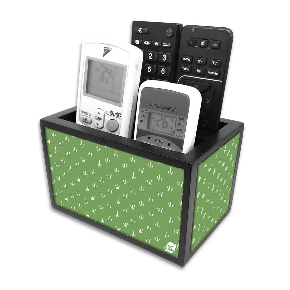 Tv Control Caddy Organizer - Green Grass Nutcase