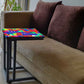 Black C Side Table For Sofa - Beautiful Pattern Nutcase