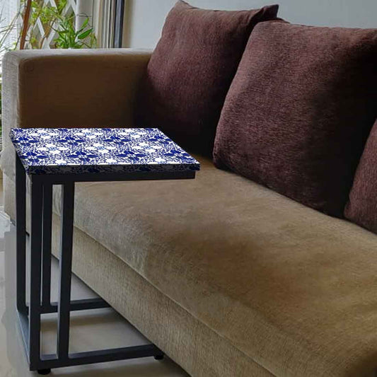 Modern Designer C Shaped Bedside Table for Sofa - Spanish