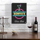Personalized Wine Poster Wall Art for Home Bar Nutcase